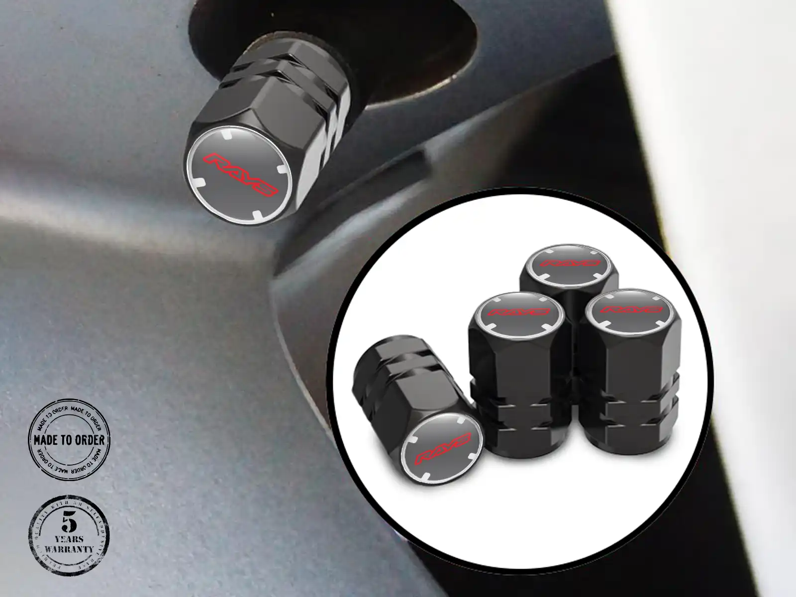Rays Caps Tige Valve Camion Design Durable